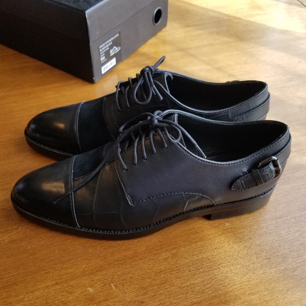 Coach Waverly Patchwork Black Oxfords - image 3